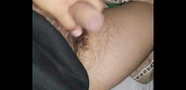  Jacking off my thick latino cock